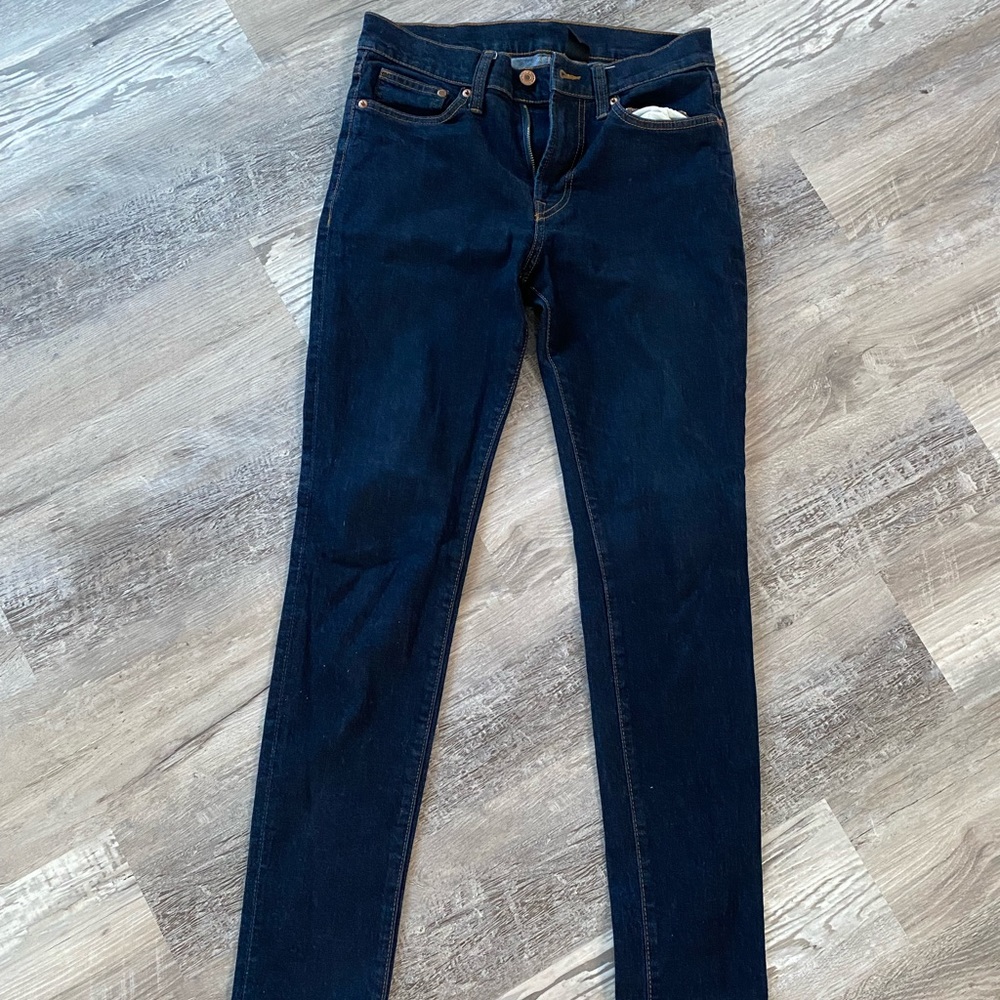 Navy blue skinny jeans